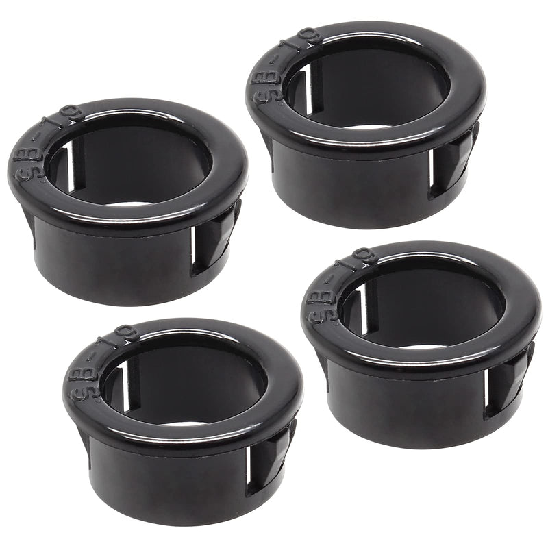 [Australia - AusPower] - 50 Pcs Nylon Snap Bushing Black Wire Bushing 3/4" Mounting Dia Grommet Protectors,Round Snap in Cable Hose Bushing SB-19 3/4"/SB-19 
