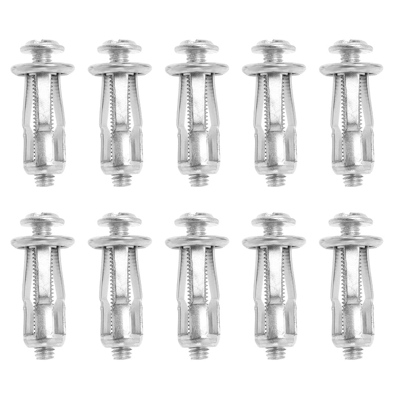 [Australia - AusPower] - The Lord of the Tools 50PCS Jack Nuts Petal Nuts Expansion Nut Thin Fixings Dowels with Screws Assembly for Hollow Wall Iron Skin Hollow Panels 5mm Thin Soft Wall M4x25 