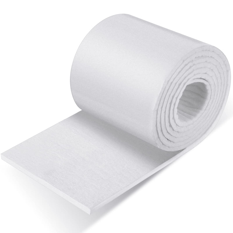 [Australia - AusPower] - 1/4" x 6" x 2.5 Yard Adhesive Felt Padding Felt Adhesive Felt Roll Orthopedic Part for Wound Cushioning, 1 Roll (White) White 