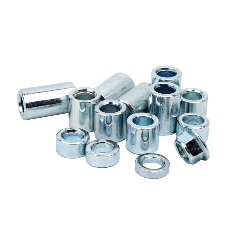 [Australia - AusPower] - MInho 13Pcs M12 Industrial Steel Spacer Sleeve Bushings Fit for 12mm classic axle 