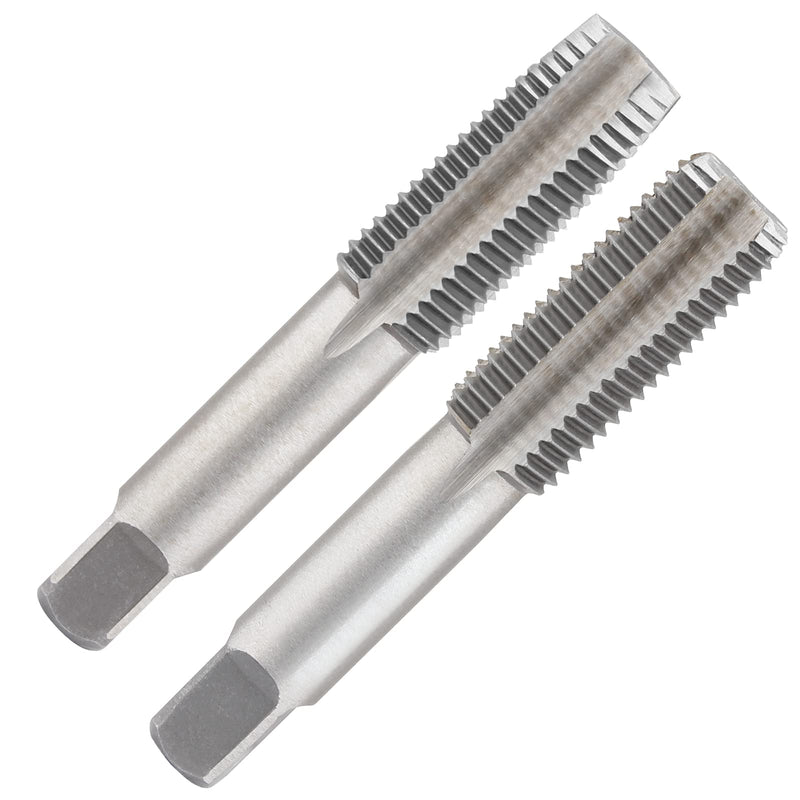 [Australia - AusPower] - 2pcs M18x1.5 Tap, M18 Metric Thread Tap Right Hand Thread Tapping Tool, HSS Thread Milling Taps (M18 x 1.5, Taper & Plug Tap) 