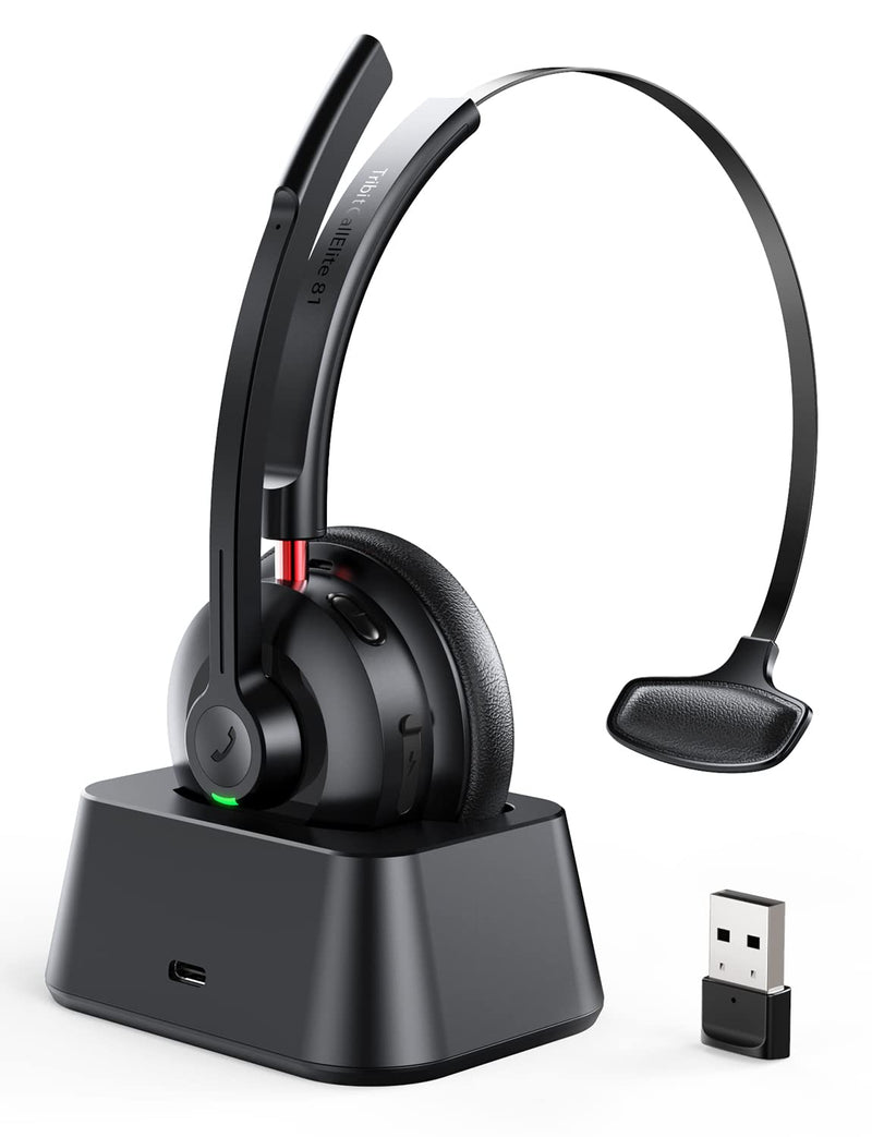 [Australia - AusPower] - Tribit USB Headsets (Black) BLACK Standard 