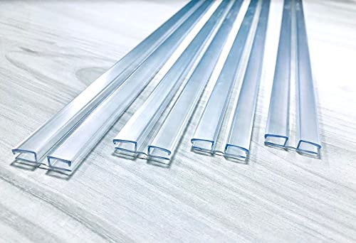 [Australia - AusPower] - DistinctAndUnique Clear PVC Piano Style Living Hinge for 1/4" (6mm) Material: No Screws or Glue - DIY for Plexiglass, Acrylic, Glass & More (36 inch, 4 Pack) 
