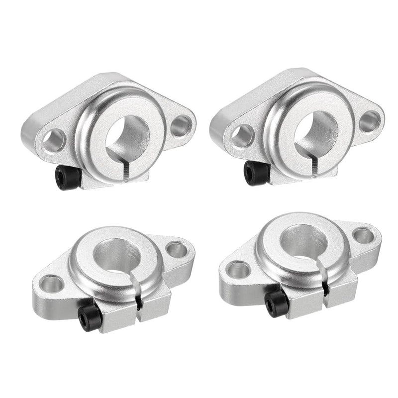 [Australia - AusPower] - 4pcs SHF12 Aluminum Linear Rod Rail Shaft Support 12mm Linear Motion Guides for CNC 3D Printer 12mm/0.47inch SHF 