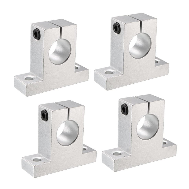 [Australia - AusPower] - 4pcs SK20 Aluminum Linear Rod Rail Shaft Support 20mm Linear Motion Guides for CNC 3D Printer 20mm/0.79inch SK 