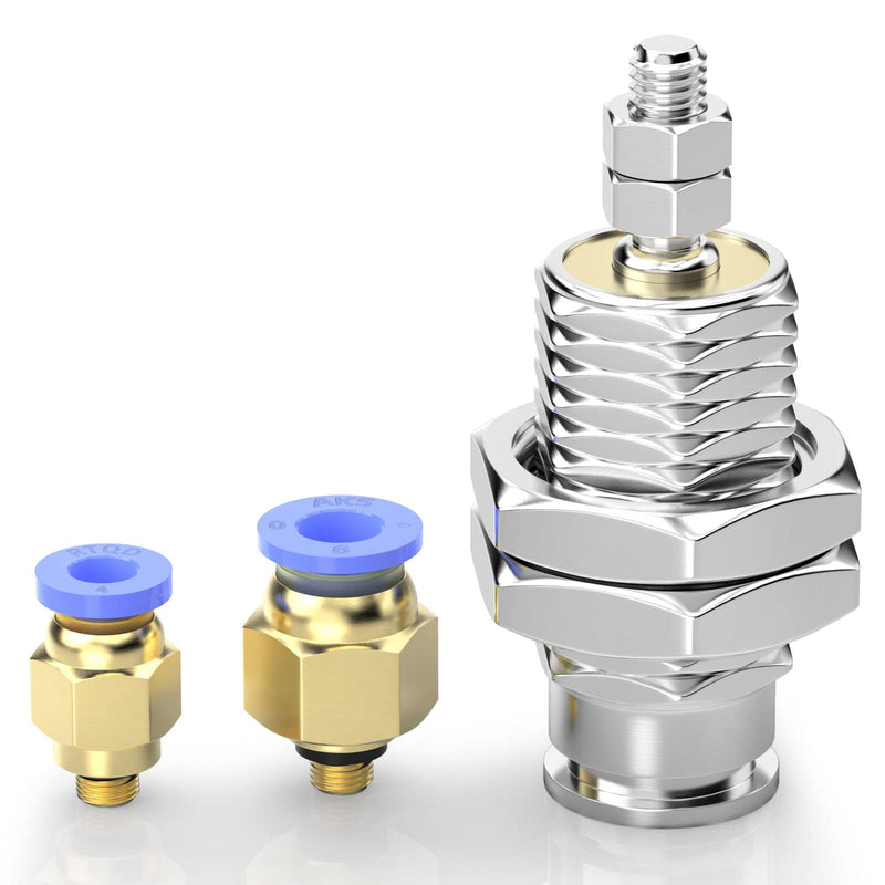 [Australia - AusPower] - TAILONZ PNEUMATIC 10mm Bore 10mm Stroke Single Acting Single Acting External Thread Needle Cylinder Micro Cylinder CJPB10-10 CJPB10*10mm 