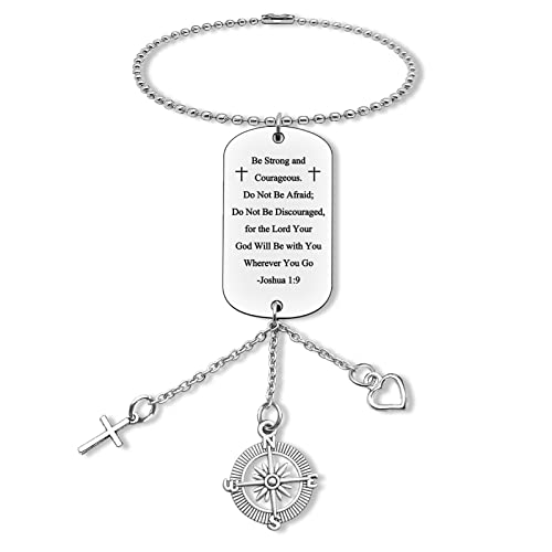 Christian Rear View Mirror Hanging Accessories - Inspirational Religious Gift for Car Mirror - Bible Verse, Easter Prayer, Christmas Scripture - for Women and Men
