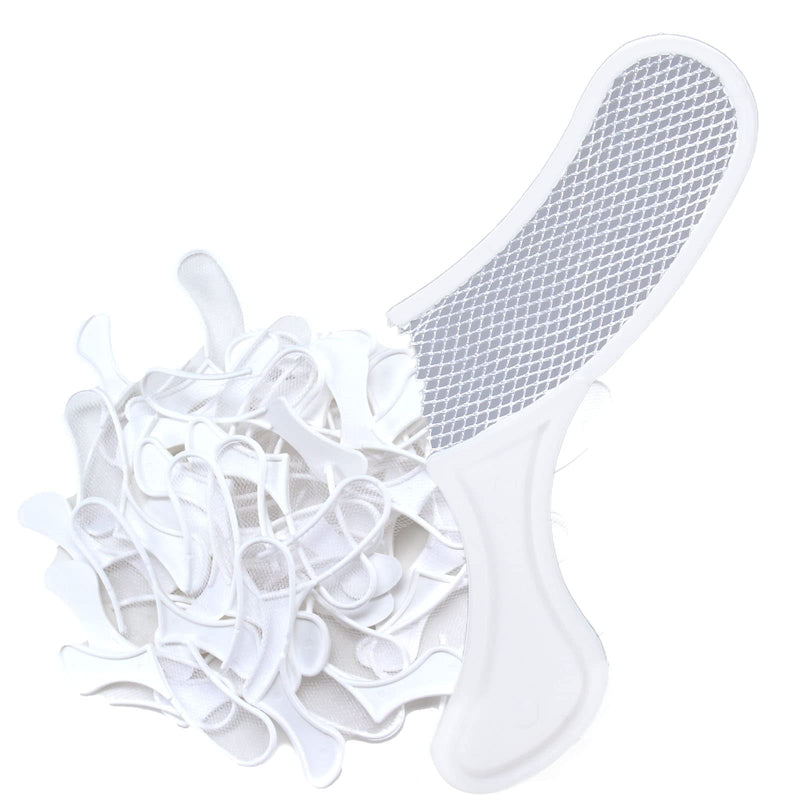 [Australia - AusPower] - Triple Tray Side-Less Posterior Bite Registration/Impression Tray, Plastic with Non-Tear mesh, Disposable Rigid Plastic Frame with Strong mesh Netting & Ergonomic Handles, Non-sterile White 50/ Bag Sideless Posterior 
