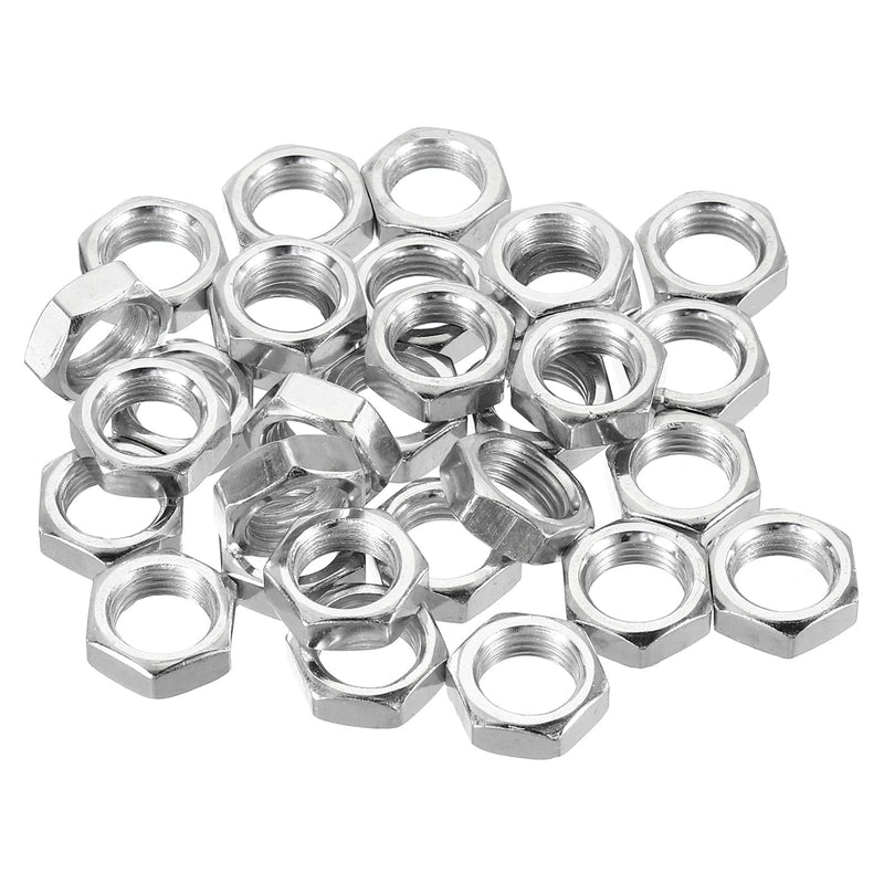 [Australia - AusPower] - PATIKIL M10 x 1.0 Steel Hex Nuts, 30 Pack Metric Thread Zinc Plated Finished Hardware Nuts Screw Bolt Fasteners 5mm Height 
