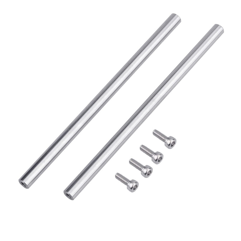 [Australia - AusPower] - [2pcs/Pack] 8 x 600mm Linear Motion Rod Shaft Guide, 2PCS End Hollow Linear Steel Rods with Screws for 3D Printer and CNC Machine (Inner Hole Dia 4mm) (End Hollow Inner Hole Diameter: 4mm, 8 x 600mm) End Hollow Inner Hole Diameter: 4mm 