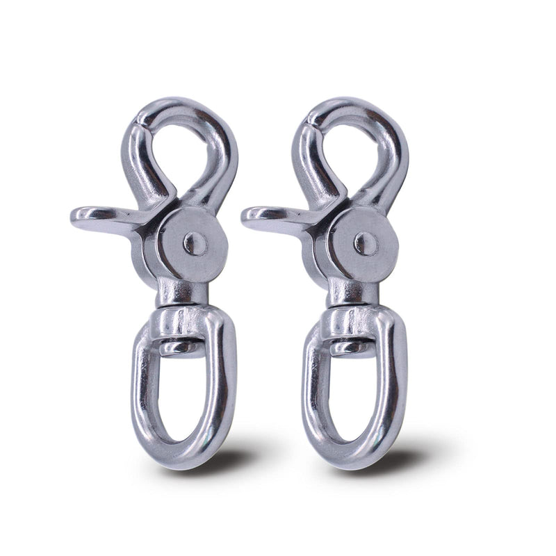 [Australia - AusPower] - Lobster Clasp - 2PCS Trigger Snap Hooks Heavy Duty Quality 316 Steel, Strong and Durable Wide Applicability of The Swivel Clasp, Perfect for Bag Straps, Pet Leashes 