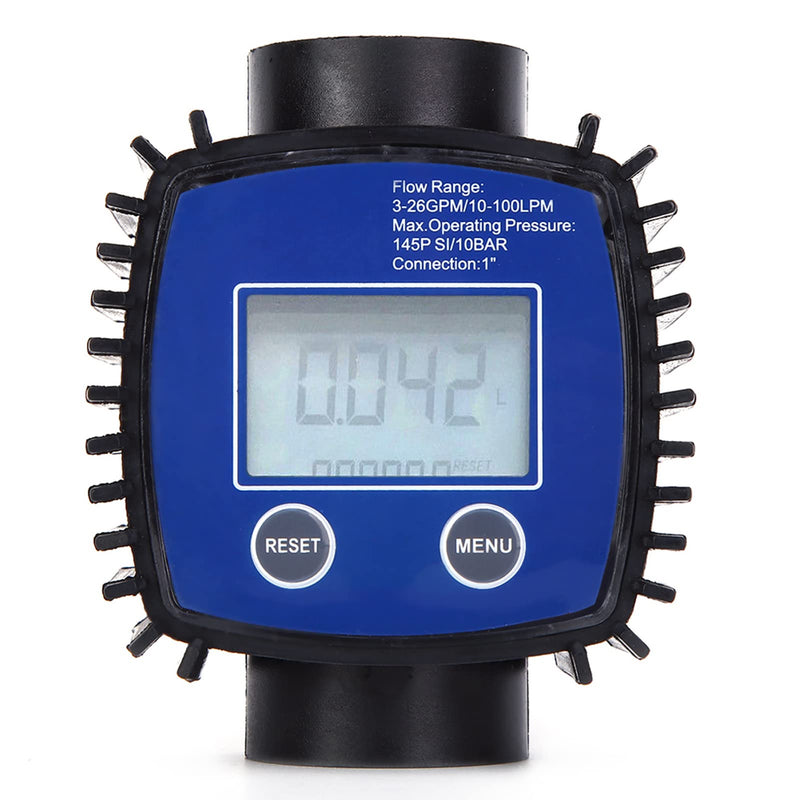 Digital Flow Meter, Turbine Flow Meter, Digital Display, High Precision Water, Diesel Flow Meter, 1 Inch Internal Thread, Digital Display Meter, 5-120 Litres/Minute