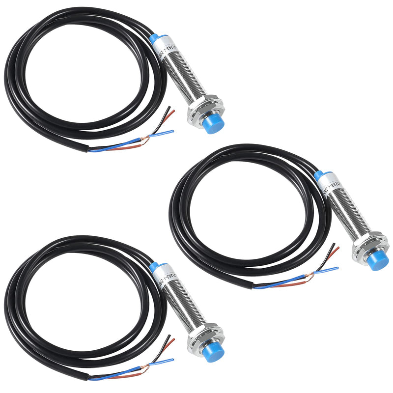 [Australia - AusPower] - 3PCS Proximity Switch DC 6-36V M12 Proximity Detective Approach Sensor LJ12A3-4-Z/BY Inductive Proximity Switch 4mm Detecting Distance,LJ12A3-4-Z/BY(PNP NO) PNP NO 