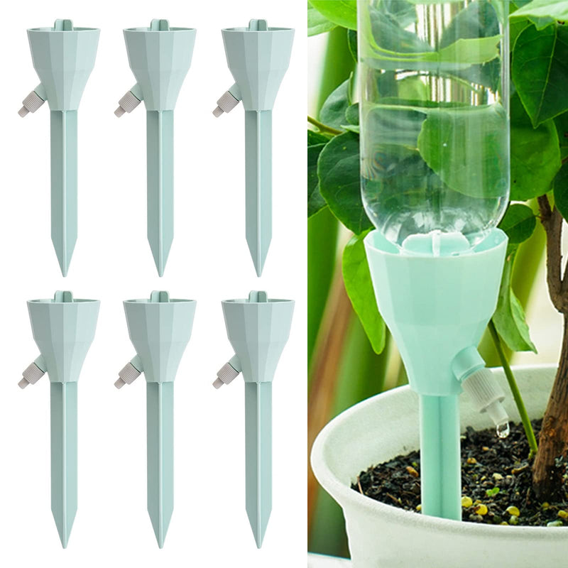 [Australia - AusPower] - New Upgraded Plant Self Watering Spikes,Adjustable Plant Watering Devices with Slow Release Control Switch Water Dripper,Watering Planter Insert,Automatic Plant Waterer for Vacations (6) 6 