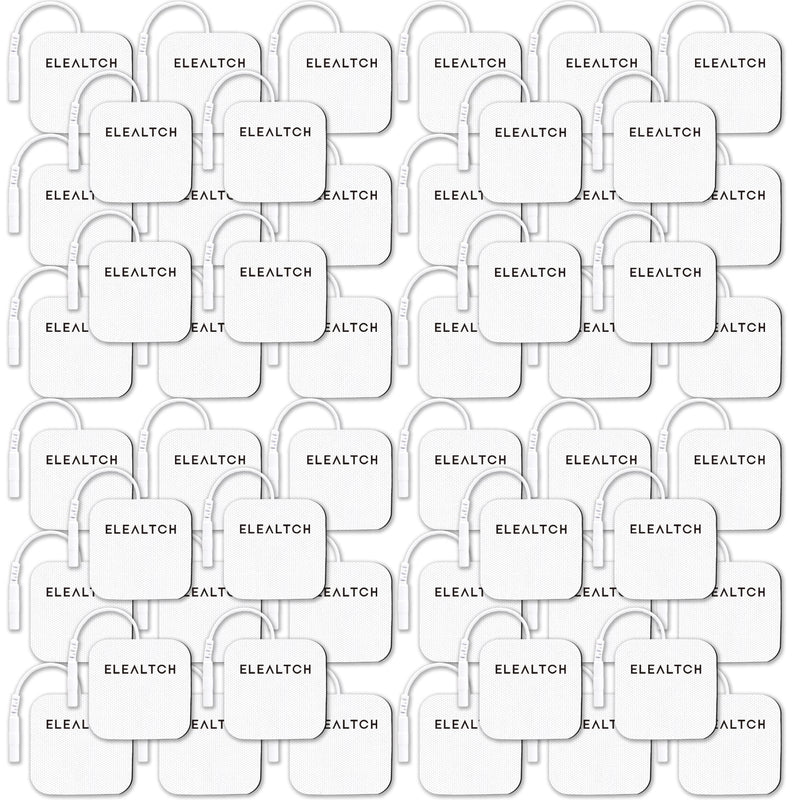 [Australia - AusPower] - 52PCS Compatible with AUVON TENS 7000 Electrode Pads for Tens Unit,Replacement Pads,2" X 2" Brand:ELEALTCH 