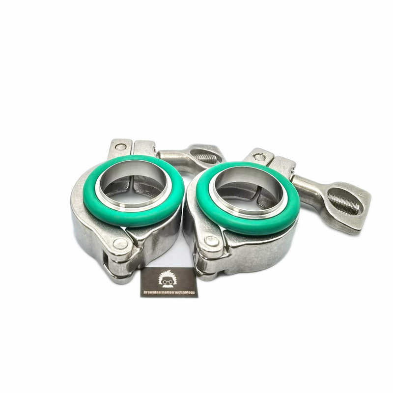 [Australia - AusPower] - Stainless Steel KF25 NW25 Wing nut clamp Sets, Stainless Steel Centering Rings, FKM viton O-Ring (SS KF25 2sets) SST 2 sets 