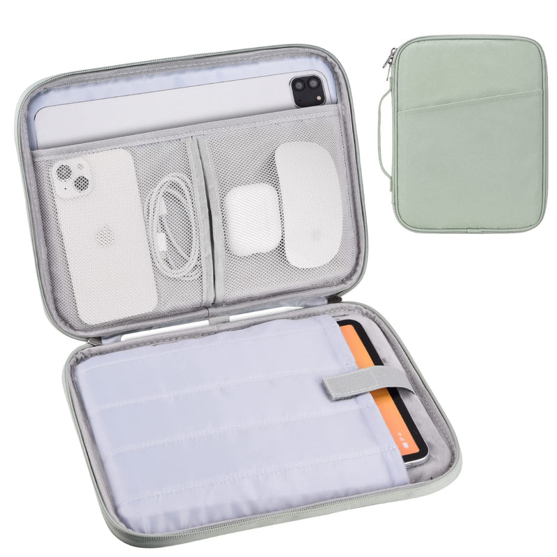 [Australia - AusPower] - 9-11 Inch Tablet Carrying Case, Padded Protective Travel Sleeve Bag for iPad Pro 11, iPad 10.9 (10th Gen), iPad Air (5/4th Gen), Galaxy Tab S9/S8 (Mint Green-11) Mint Green11 9-11 