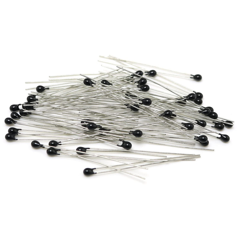 [Australia - AusPower] - NTC Thermistor FMHXG 50PCS MF52-103/3435 10K Ohm egative Temperature Inrush Current Limiter Temperature Sensor MF52-103-3435B NTC Resistor 