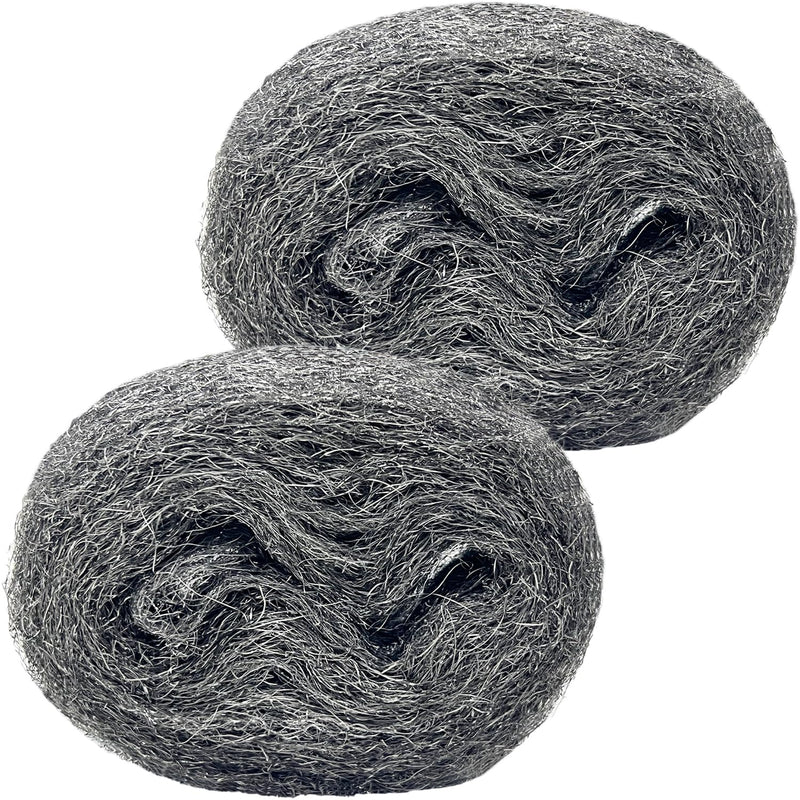 [Australia - AusPower] - 2Pack Steel Wool Pads for Mice Control, Fill Fabric DIY Kit, Coarse Wire Mesh Roll Hole Filler for Mouse, Hardware Cloth Gap Blocker for Holes/Wall Cracks/Pipeline/Siding/Vents in Garden House (13FT) 2-Pack 