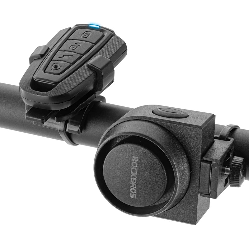 [Australia - AusPower] - ROCKBROS 115dB Bike Alarm Wireless Vibration Motion Sensor Waterproof Motorcycle Alarm with Remote 1 piece 