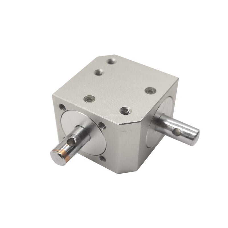[Australia - AusPower] - 1:1 Right Angle Tapered Bevel Gearbox Mini 1 Module 20 Teeth 90° Angle Drive Steering Gear Device Simple Mechanical DIY Module with 8mm Shaft 1 short output shaft 