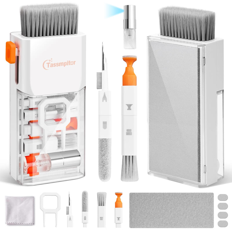[Australia - AusPower] - Laptop Cleaning Kit Keyboard Cleaner, Keyboard Cleaning Kit Electronics Cleaning Tool for MacBook iPad Phone iPhone Pro, Brush Tool for Tablet, Computer, PC, TV Camera Lens Computer Vacuum Keyboard Bright White 