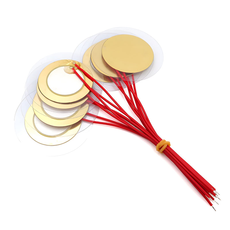 [Australia - AusPower] - 35mm Piezo Transducer with Soldered Wire (Pack of 20) 