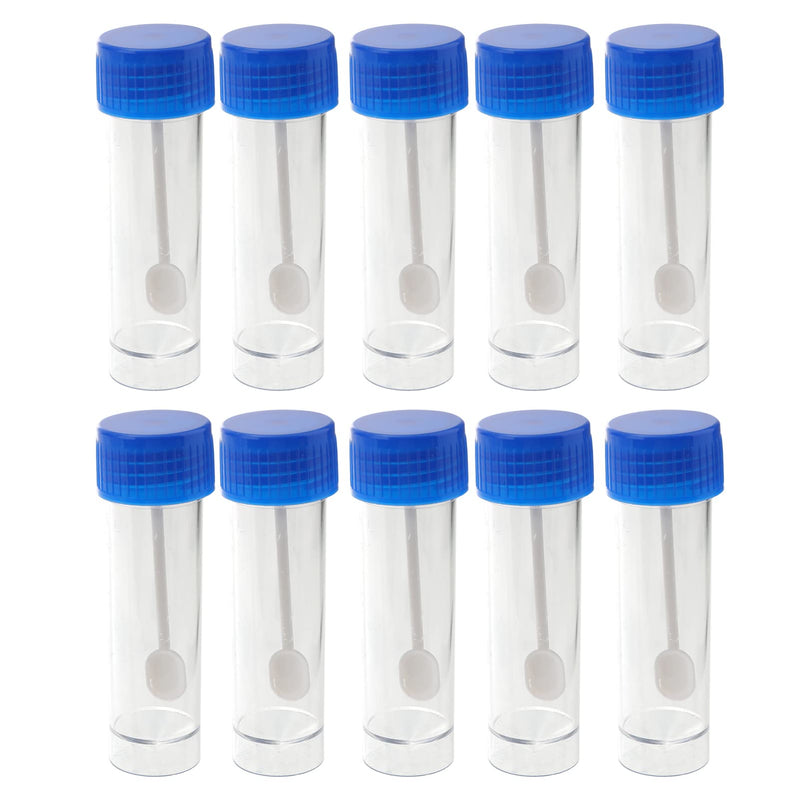 [Australia - AusPower] - iplusmile 10Pcs Specimen Cup Stool Urine Fecal Collection Containers with Screw On Lids, 25ml-30ml Capacity Specimen Cup Laboratory Use 