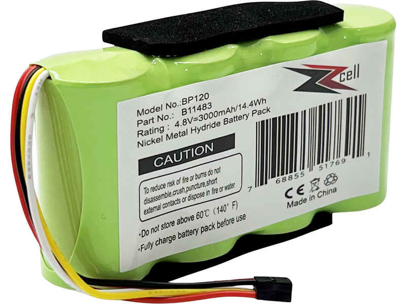 [Australia - AusPower] - ZZcell® Battery Replacement for Fluke BP120MH, B11483, 123, 123S Scopemeter 120, 43, 43B Power Quality Analyzers 4.8V 3000mAh 