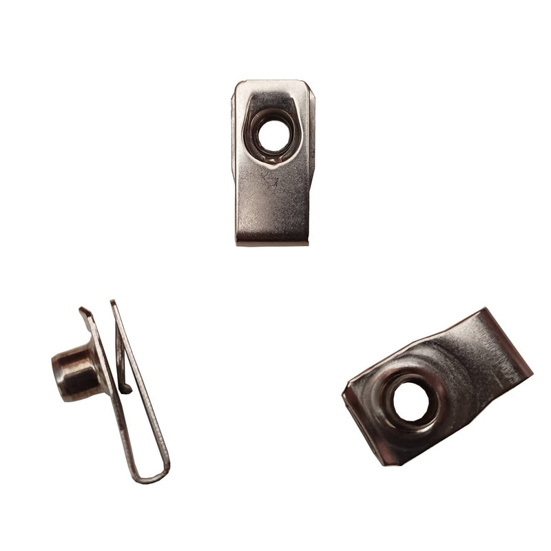 [Australia - AusPower] - 5/16"-18 Long Stainless Steel U -Style Clip-On Nut,U-Type Fasteners (Pack of 20) 