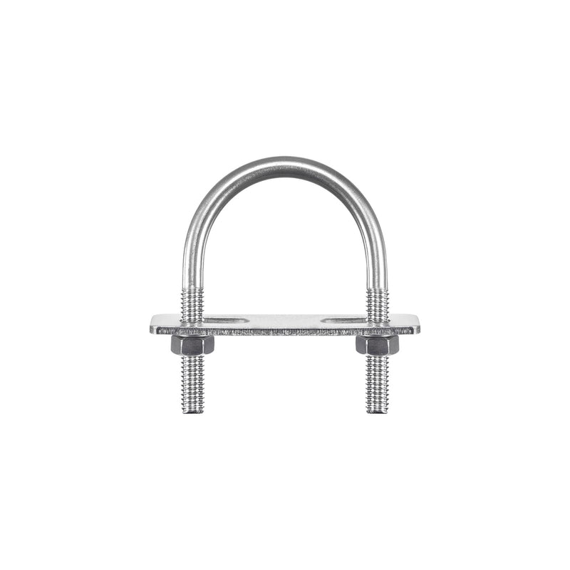 [Australia - AusPower] - uxcell Round U-Bolts, 3 Sets 44mm(1.73") Inner Width 69mm Length M8 304 Stainless Steel U Clamp Bolt with Nuts and Plates, for Boat Trailer M8x44mmx69mm 