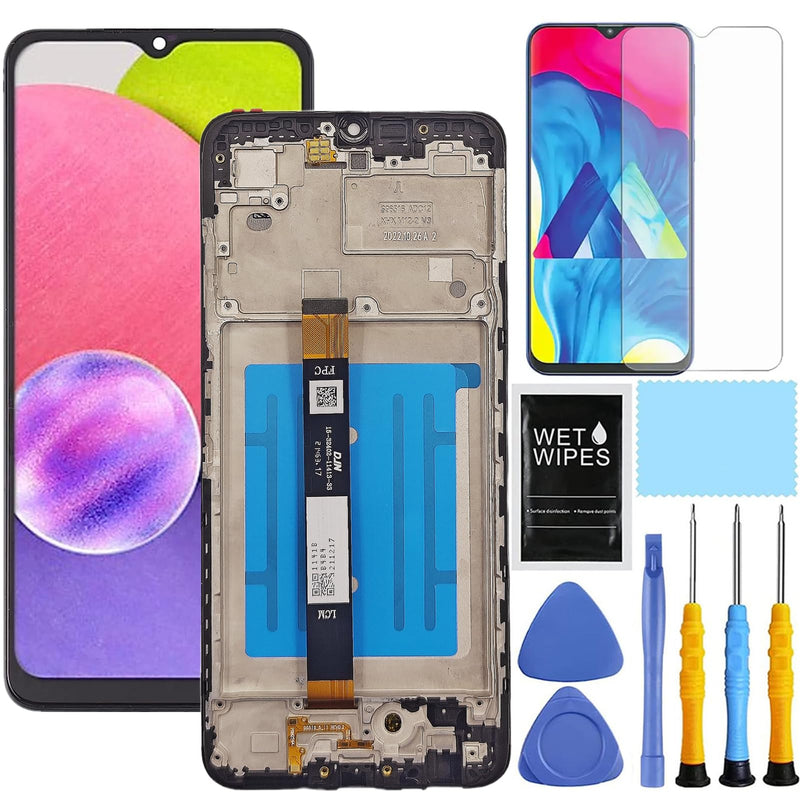 [Australia - AusPower] - for Samsung Galaxy A03S A037u [US Version] Screen Replacement with Frame for Samsung A03S A037u A037u1 Screen Replacement LCD Display digitizer Touch Screen Assembly with Tools 6.5 inch 