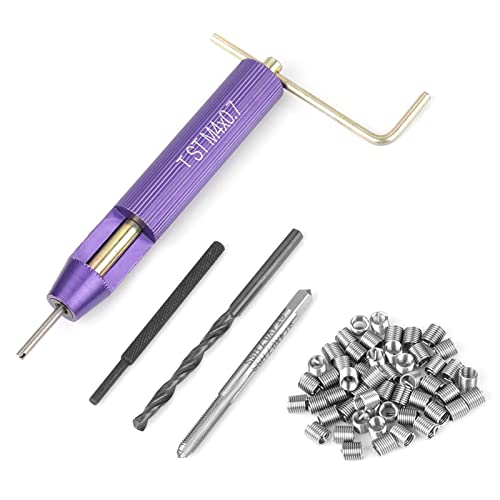 Yosoo Health Gear M4 thread repair kit with 50 stainless steel coiled wire thread inserts and installation tools