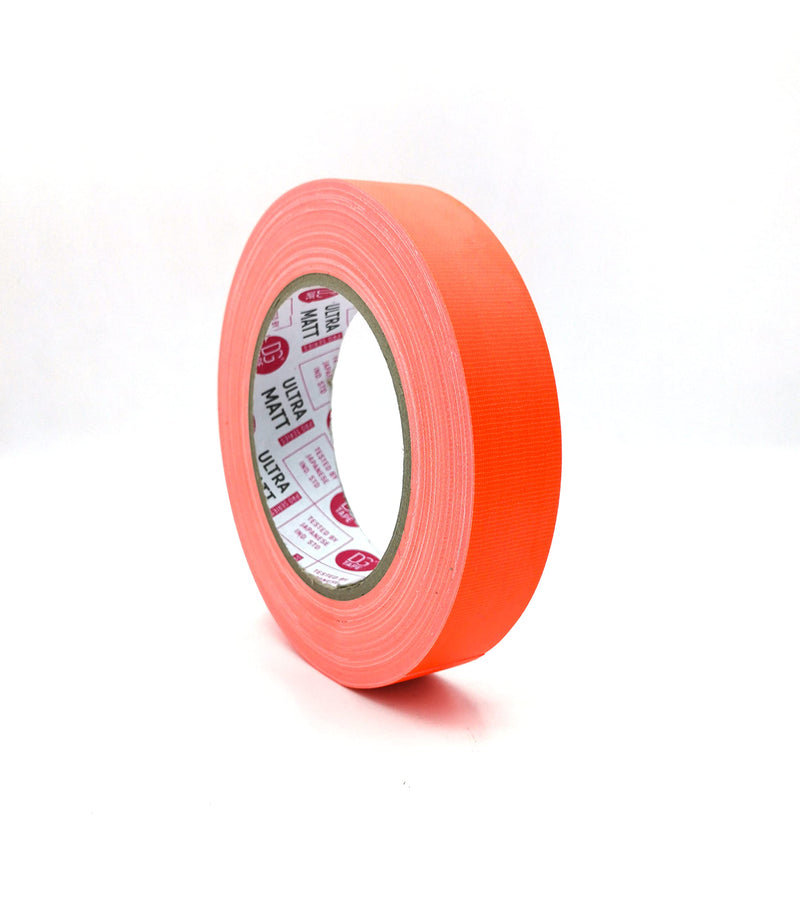 DGTAPE 1 inch x 30 ya Orange | Fluorescent Gaffer Tape |Easy Tear by Hand. LDPE Coat Matte Finish. USA ultraMATT Brand | Non Reflective. UV + Orange NEON (UMF25/25/O - 1in X 30yard) 1inX30ya - Orange