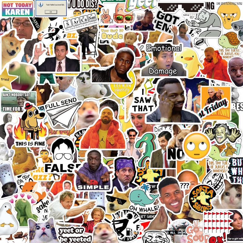 [Australia - AusPower] - 306pcs Funny Meme Vinyl Stickers Pack, Large Bulk Sticker for Laptop, Phone, Water Bottles, Computer... Vine Sticker Decal DIY Décor for Bumper Wall 