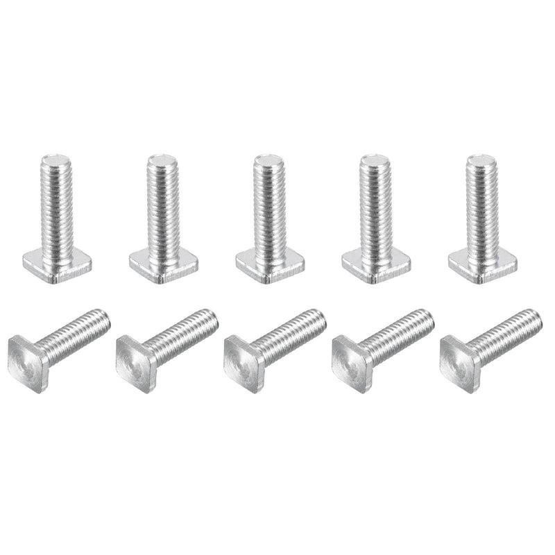 [Australia - AusPower] - uxcell Square Head Bolt, 10pcs M6x20mm Fully Thread Carbon Steel Grade 4.8 Square Machine Screws 20mm 10 