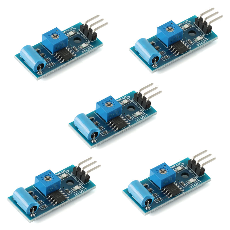 [Australia - AusPower] - 5Pcs SW-420 Vibration Sensor Module Vibration Switch Alarm Sensor Module for Arduino 