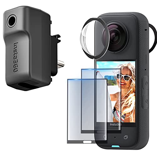 CYNOVA X3 Mic Adapter + X3 Lens Guards Screen Protector Set