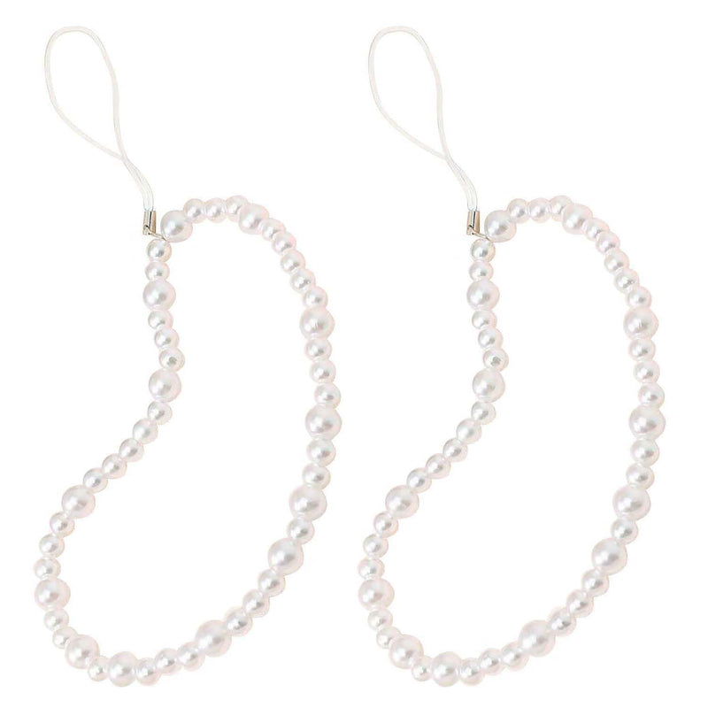 [Australia - AusPower] - Beaded Phone Charms Lanyard Strap Girly Style Fixed Beads Pearls Lanyards PH-fb-33 