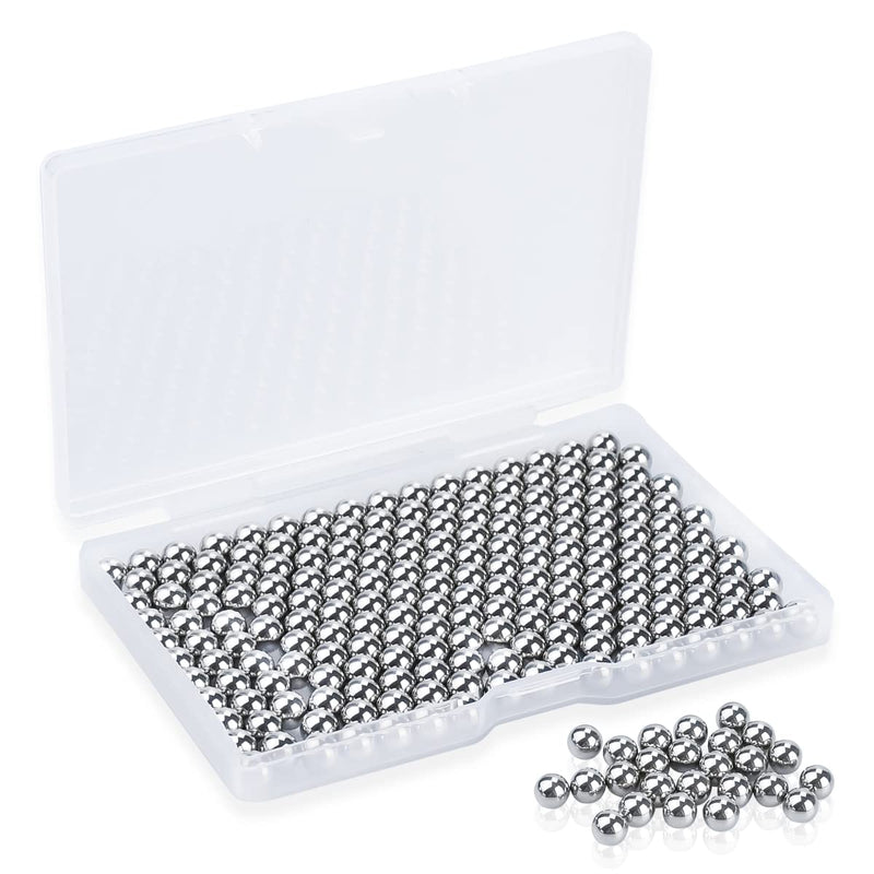 [Australia - AusPower] - 300 Pcs Paint Mixing Balls, 5.5mm/0.22 Inch 304 Stainless Steel Balls, Nail Polish Mixing Agitator Balls, Stainless Steel Precision Steel Balls for Mixing Model Paints 