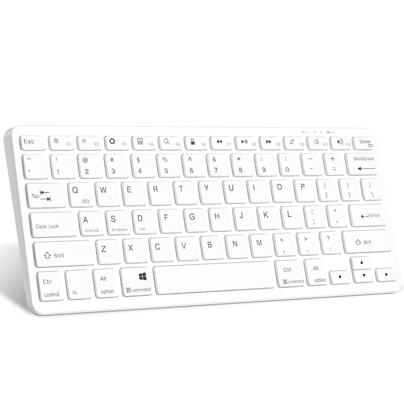 [Australia - AusPower] - TaIYanG Bluetooth Keyboard for iPad Wireless Keyboard Compatible iPad 10th/iPad 10.2(9th/8th/7th Generation),iPad Air 5th/4th, iPad Pro 11/12.9, iPad 9.7, iPad Mini and All Bluetooth Devices (White) White 