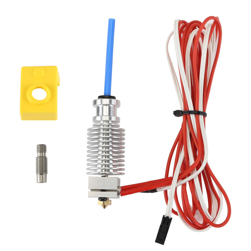 FYSETC Prus i3 Hotend MK3S+ J-Head Extruder Kit 24V 40W for 1.75mm Direct Filament Compatible with Prus i3 MK3/MK3S/MK3S+ and Other E3 V6 Remote Printhead Printer with Silicon Cover and 0.4mm Nozzle