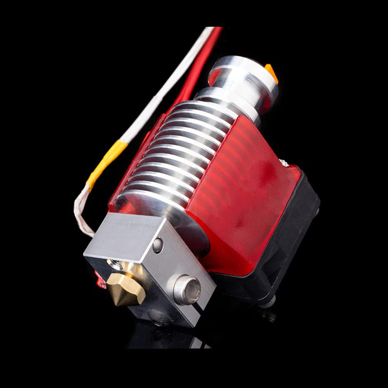 V6 All Metal Hotend Full Kit,24V 40W Direct & Bowden J-Head Hotend,Titanium Alloy Heatbreak,Cooling Fan and Bracket for 3D Printers V6 Hotend,Titan,Dual Driver Extruder. V6 Hotend Kit 24V Kit