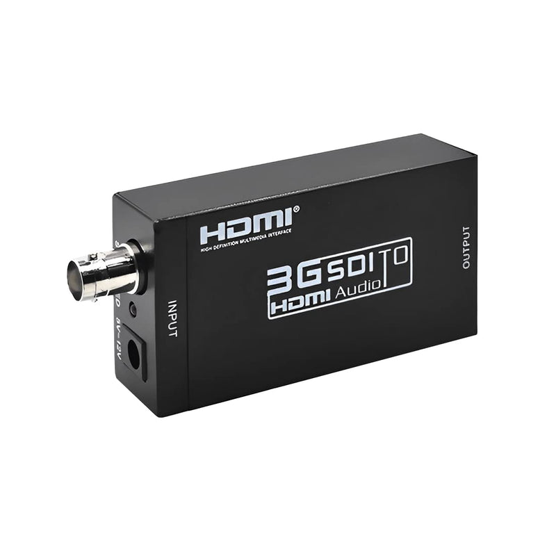 Groza SDI to HDMI Converter, 3G SDI to HDMI Audio Video Adapter, Support SD-SDI, HD-SDI and 3G-SDI Signals for Camera Detector