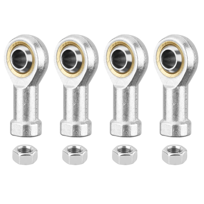 [Australia - AusPower] - SI5T/K Rod End Bearing, 4pcs 5mm Bore Self Lubricating M5x0.8mm Metric Female Thread Right Hand Heim Joint with Jam Nuts SI 