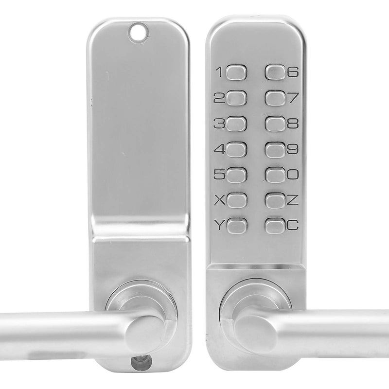 [Australia - AusPower] - Smart Mechanical Door Lock, Digital Password Entry Non Power Anti Theft Home Access, Keypad Keyless Entry Contemporary Residential Electronic Lever Lock 