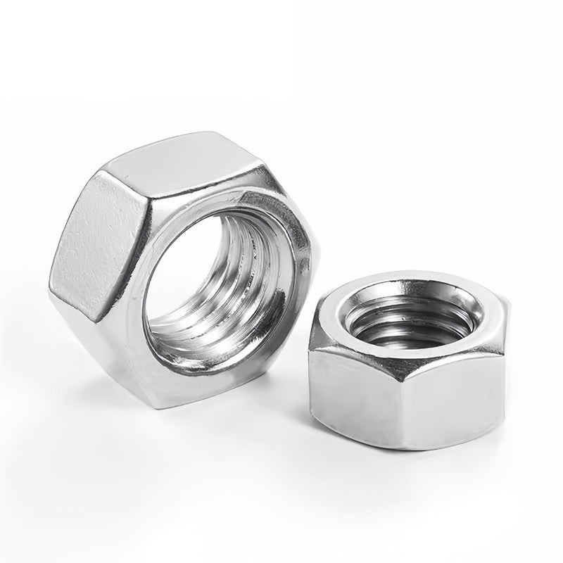 [Australia - AusPower] - Hex Nuts, M6-1.0 Stainless Steel 304 (18-8) Hex Nut, 50pcs Silver 