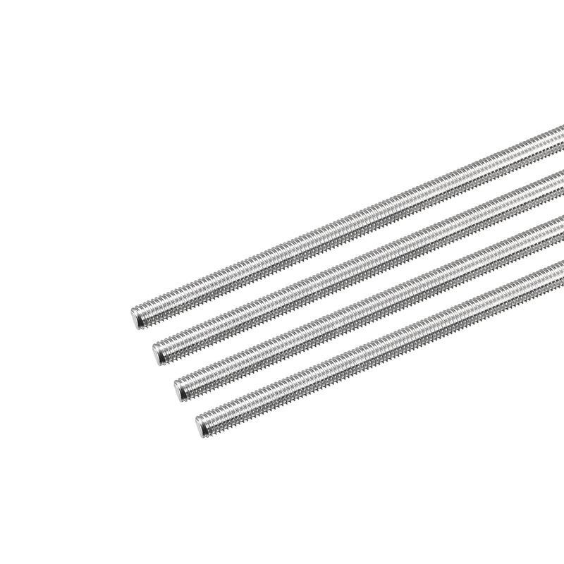 MECCANIXITY Fully Threaded Rod M5 x 450mm 0.8mm Thread Pitch 304 Stainless Steel Right Hand Threaded Rods Bar Studs 4 Pack