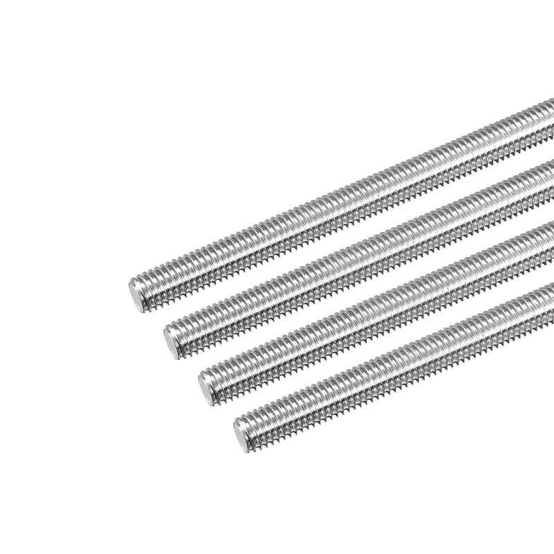 MECCANIXITY Fully Threaded Rod M8 x 450mm 1.25mm Thread Pitch 304 Stainless Steel Right Hand Threaded Rods Bar Studs 4 Pack