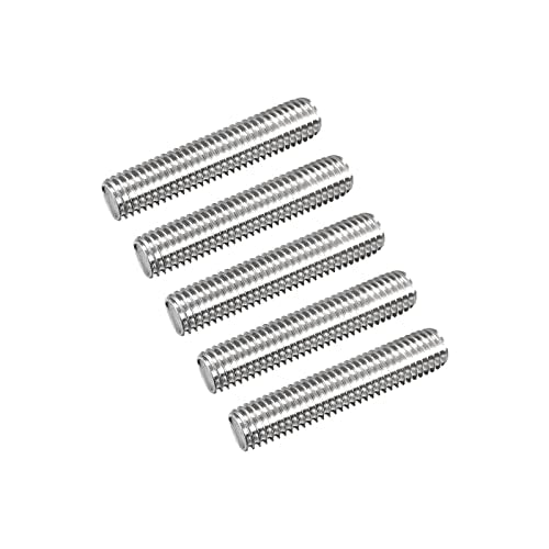 MECCANIXITY M10 x 50mm fully threaded rods, 304 stainless steel, right-hand thread, 15-pack